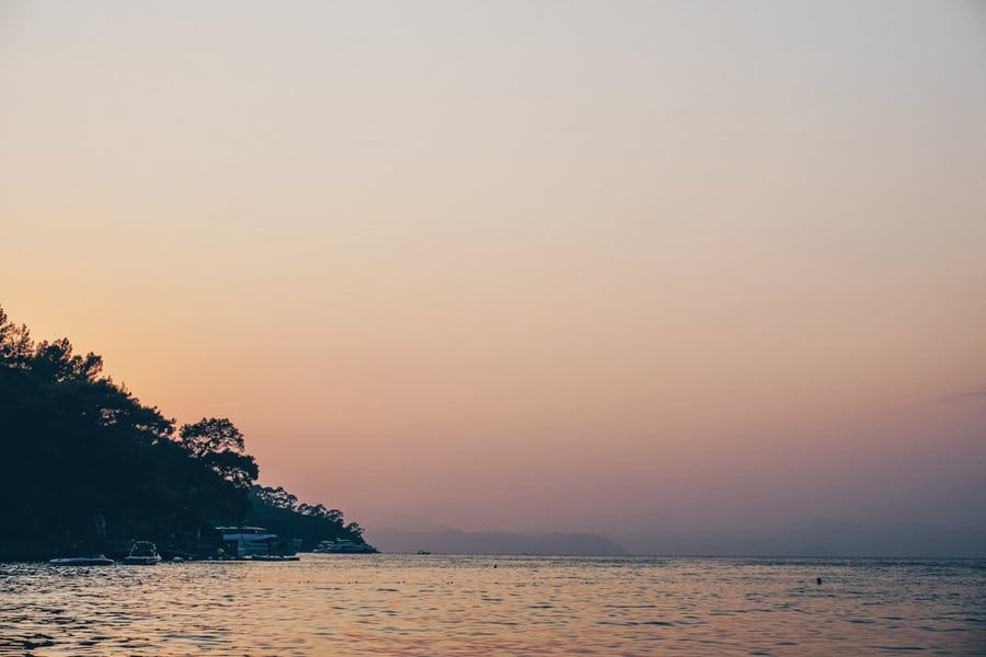 Sunset from the water