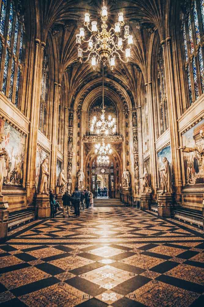 Inside St Stephen's Hall, Houses of Parliament