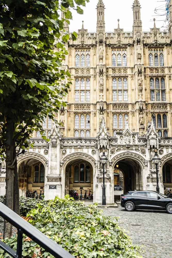 Inside the Grounds of the Houses of Parliament