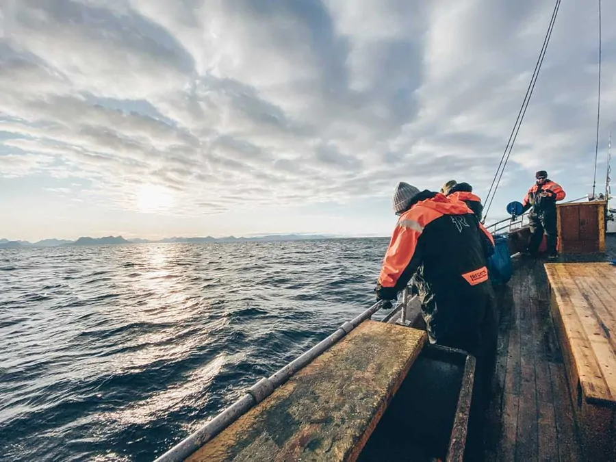 On the fishing boat