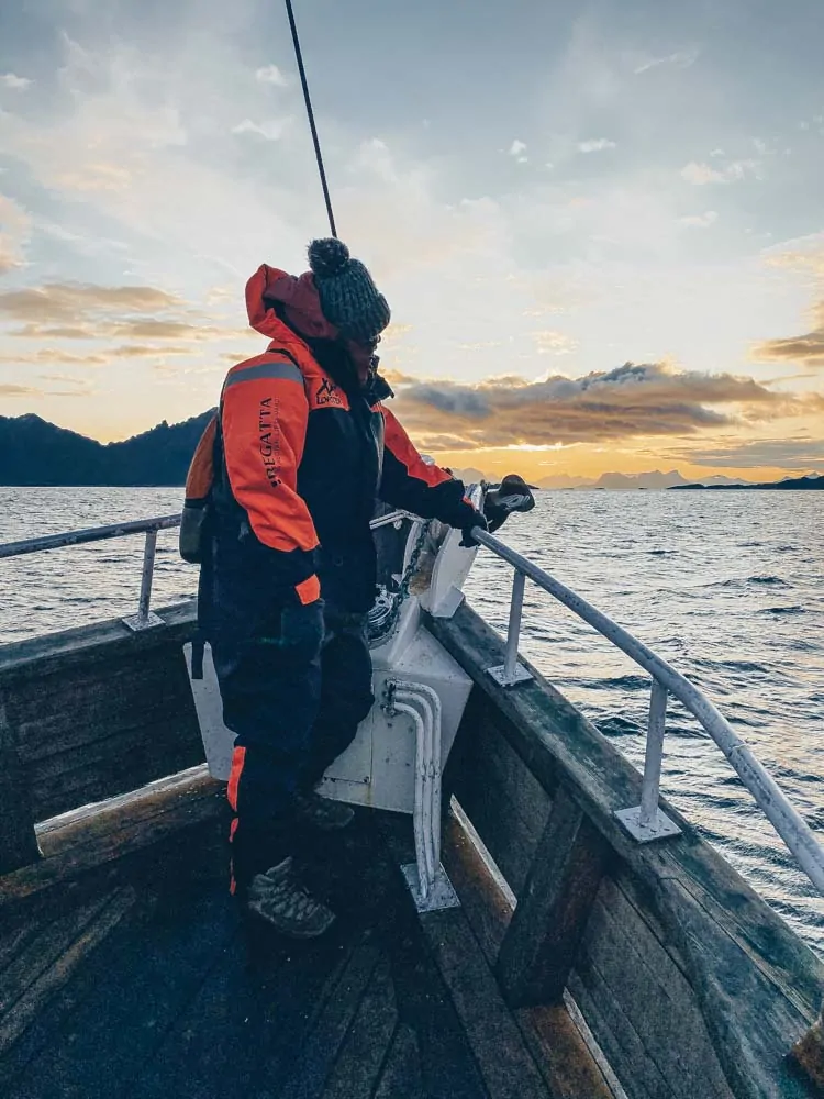 Sailing towards Vestfjorden