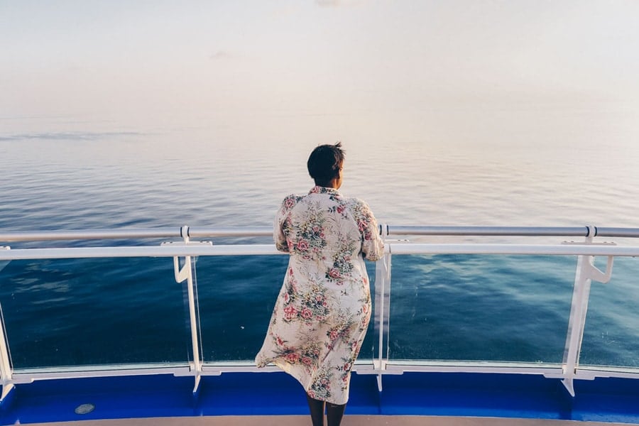 Julianna Barnaby on board the Sky Princess