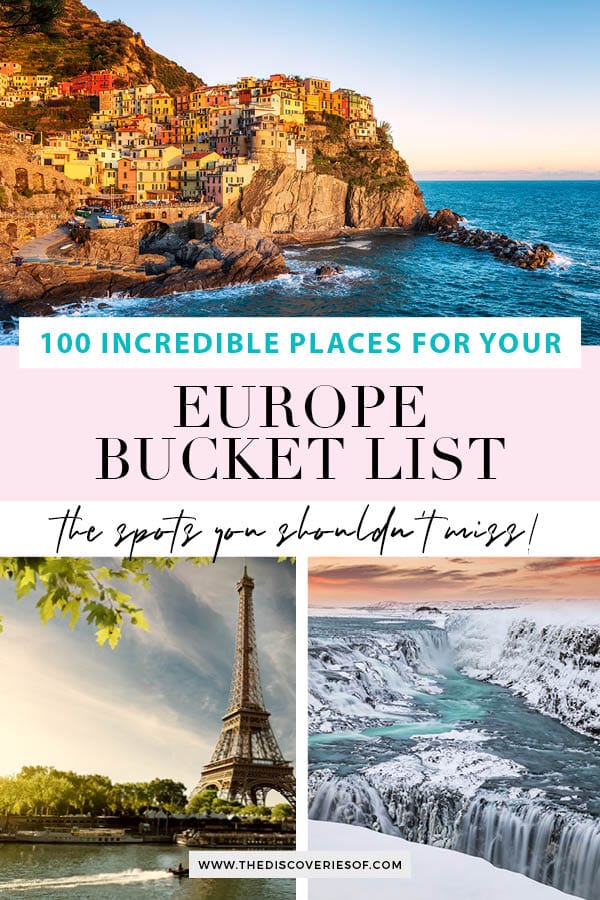 Europe Bucket List - Places to Visit