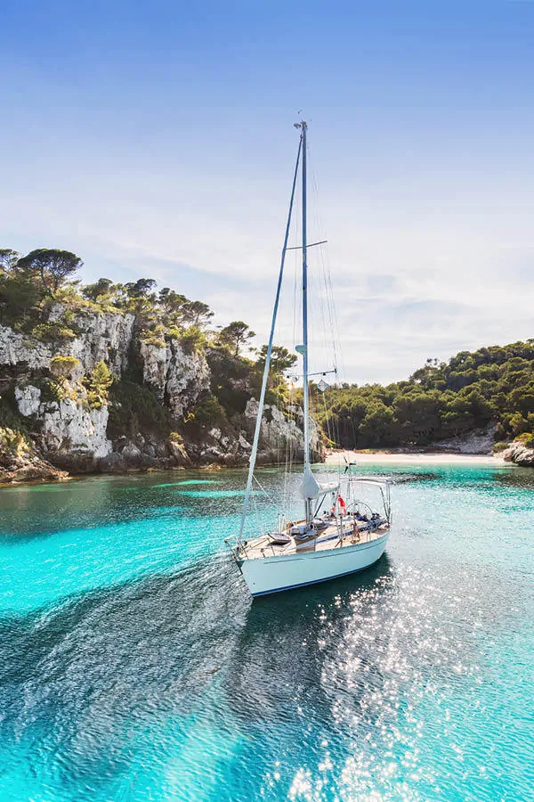 Boat ride in Menorca