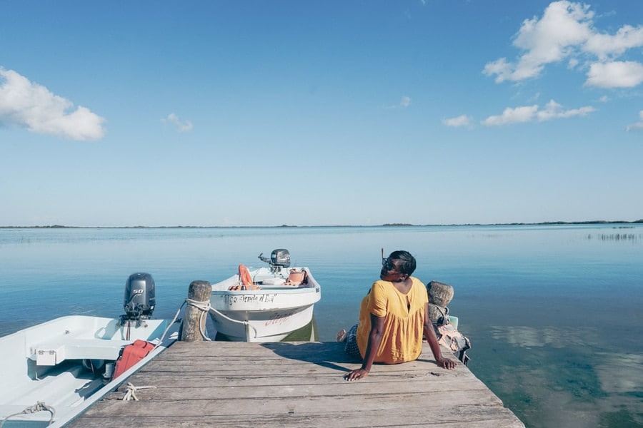Spending time by Muyil Lagoon