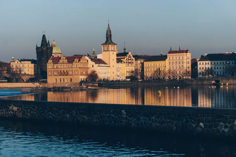 Views of Prague in Winter