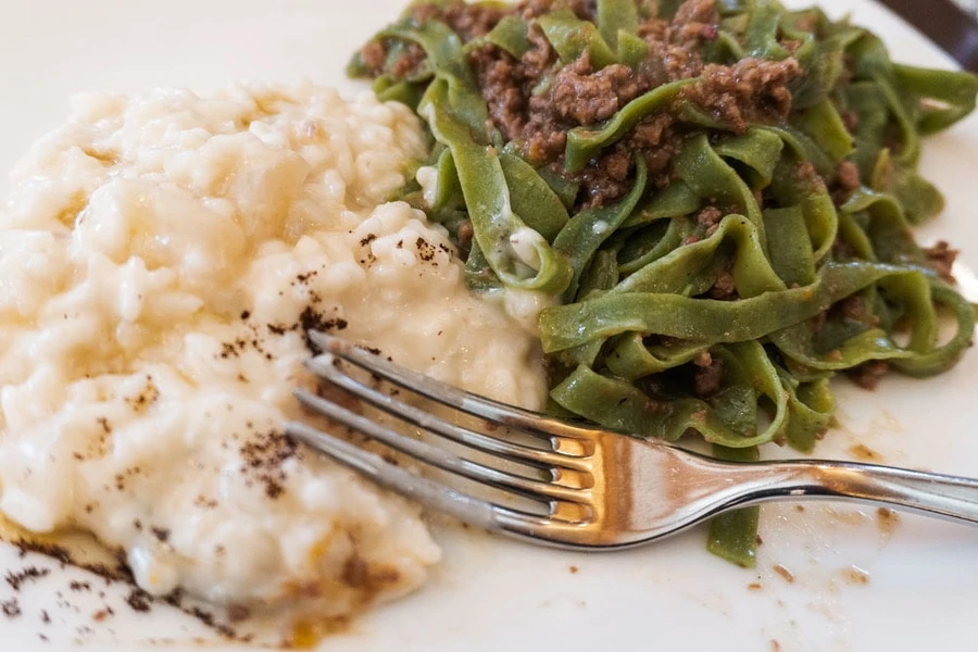 Risotto and pasta