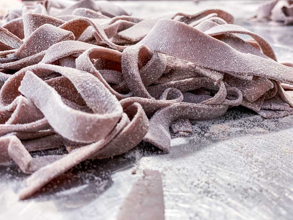 Red wine pasta