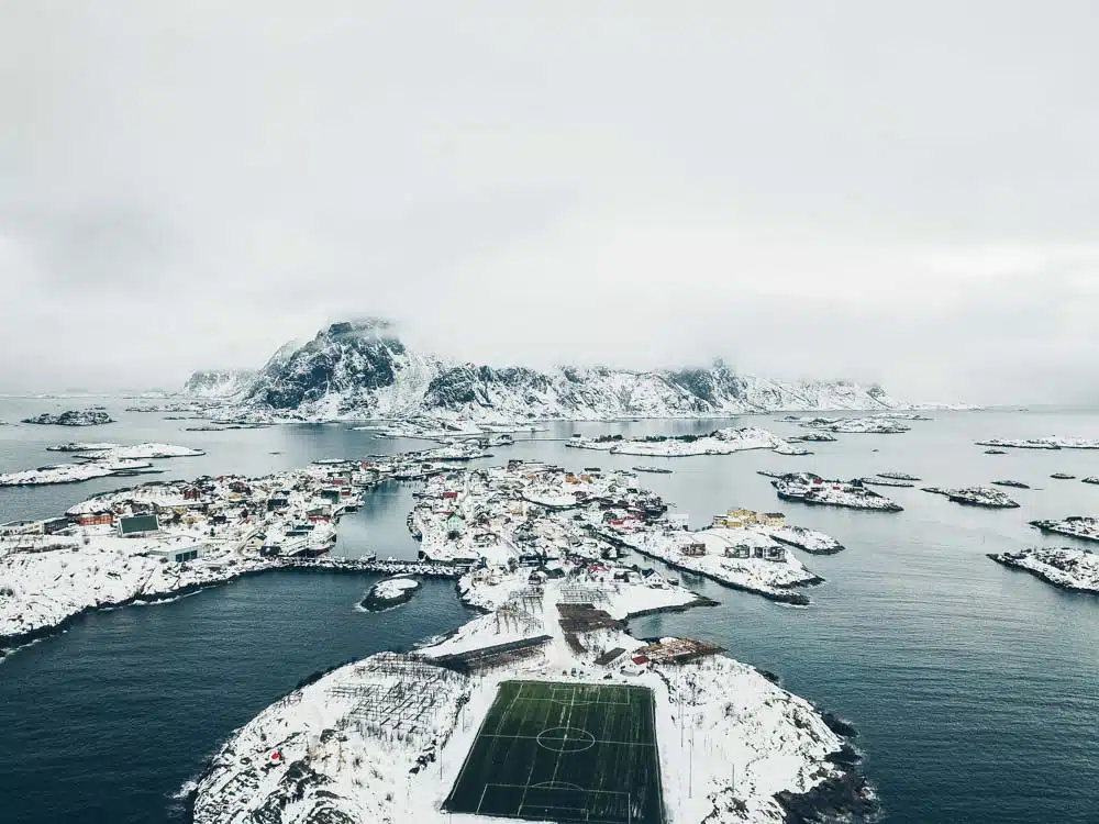 Henningsvær from above