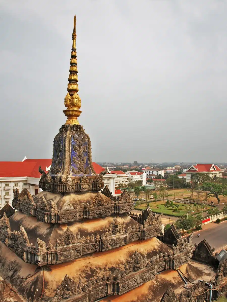 Monument Aux Morts (Victory Gate) in Vientiane. Laos