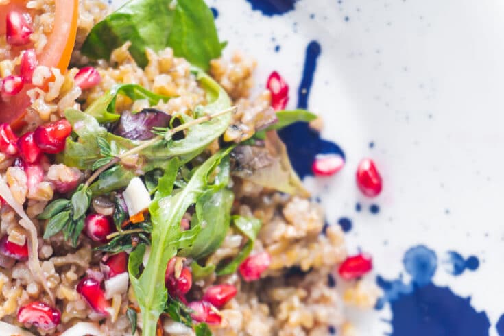 Pomegranate Freekeh Salad