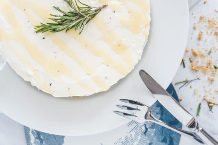Rosemary Honey Cheesecake