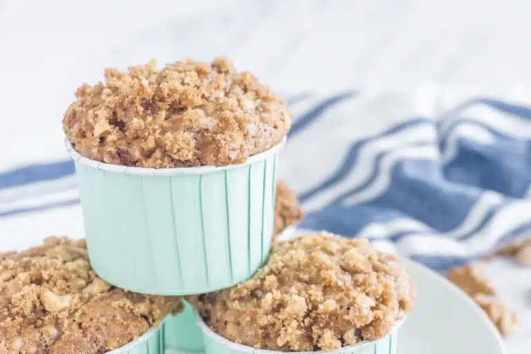 The Best (Ever) Banana Muffins with a Crunchy Crumb Topping