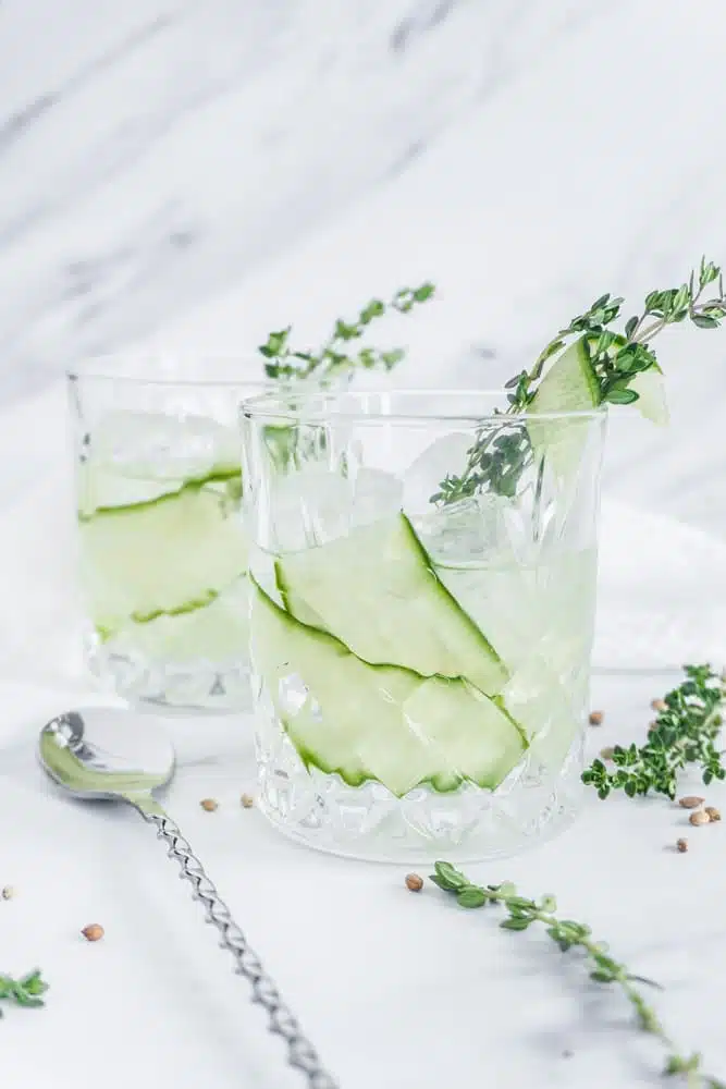 Thyme Cucumber Gin Cocktail