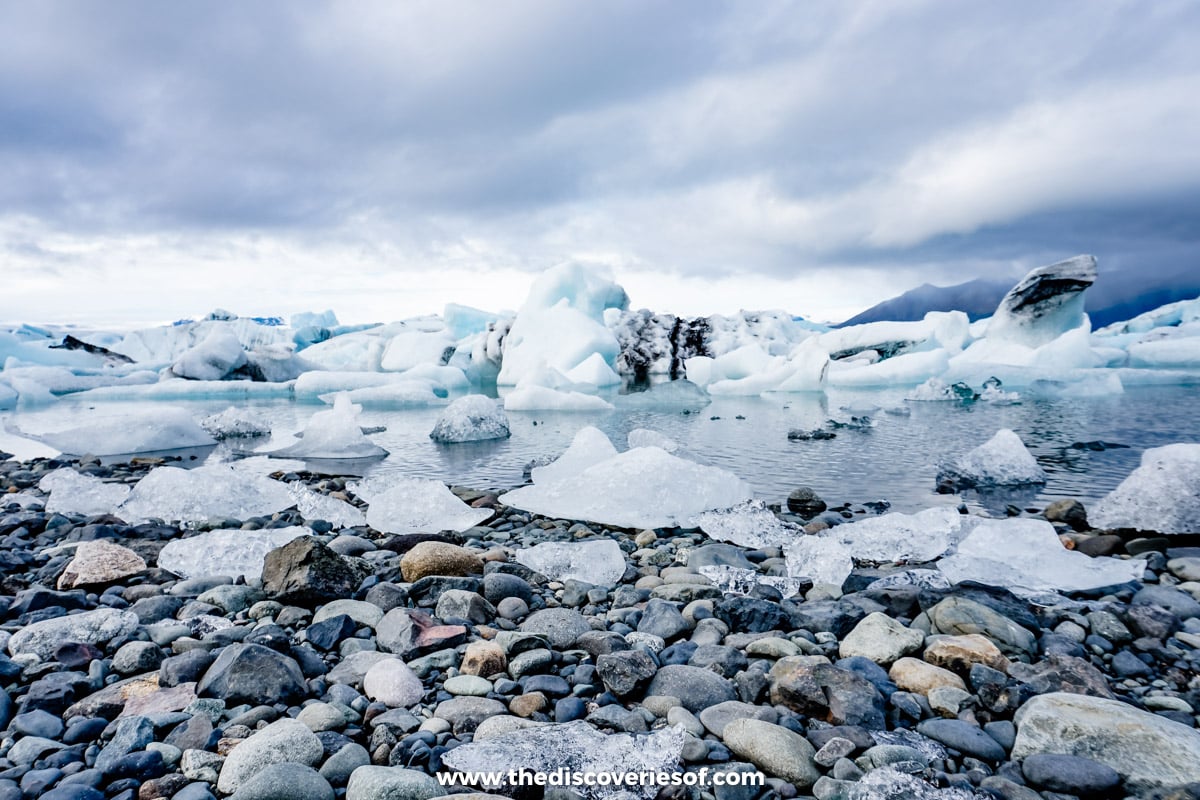 The lagoon and moody skies