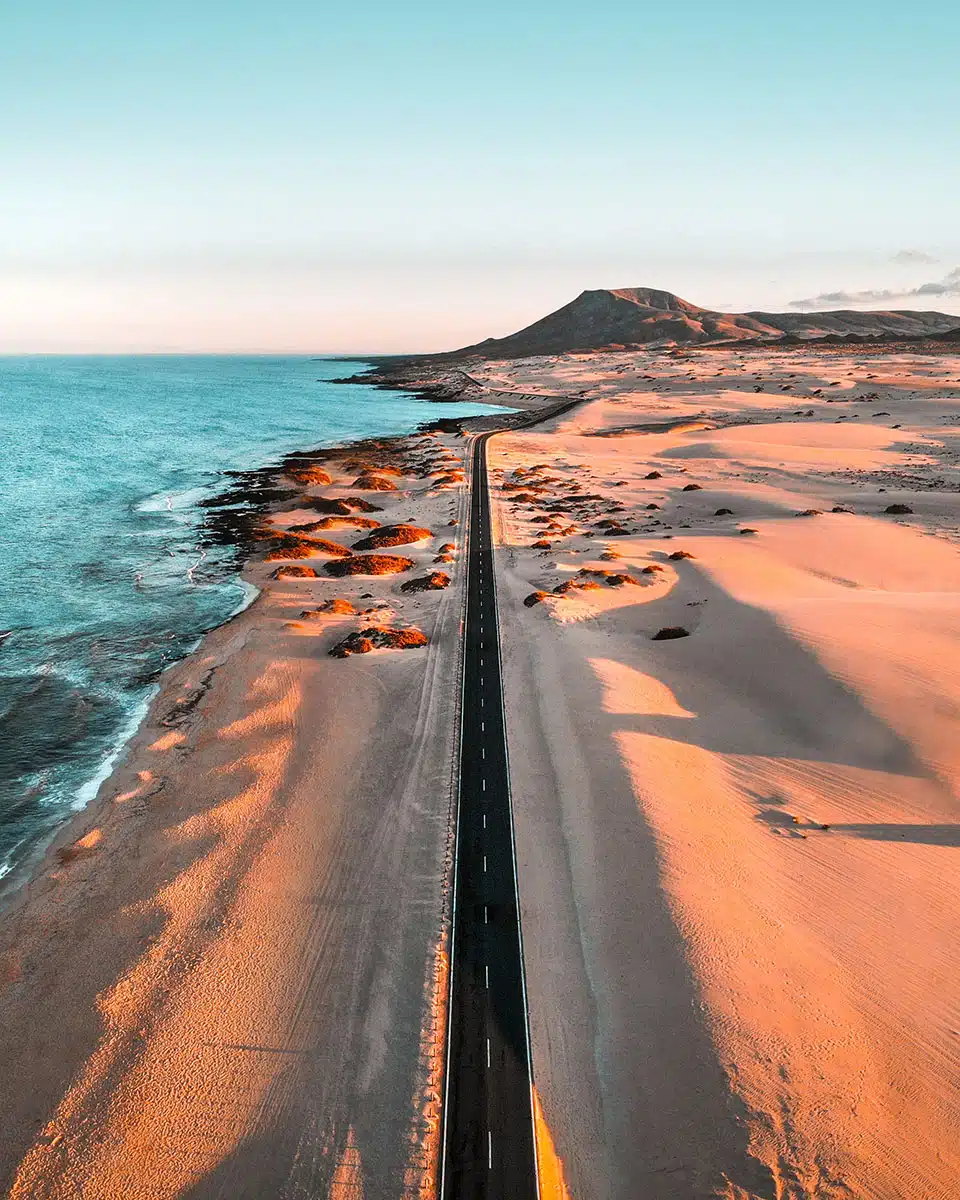 Aerial picture of Fuerteventura