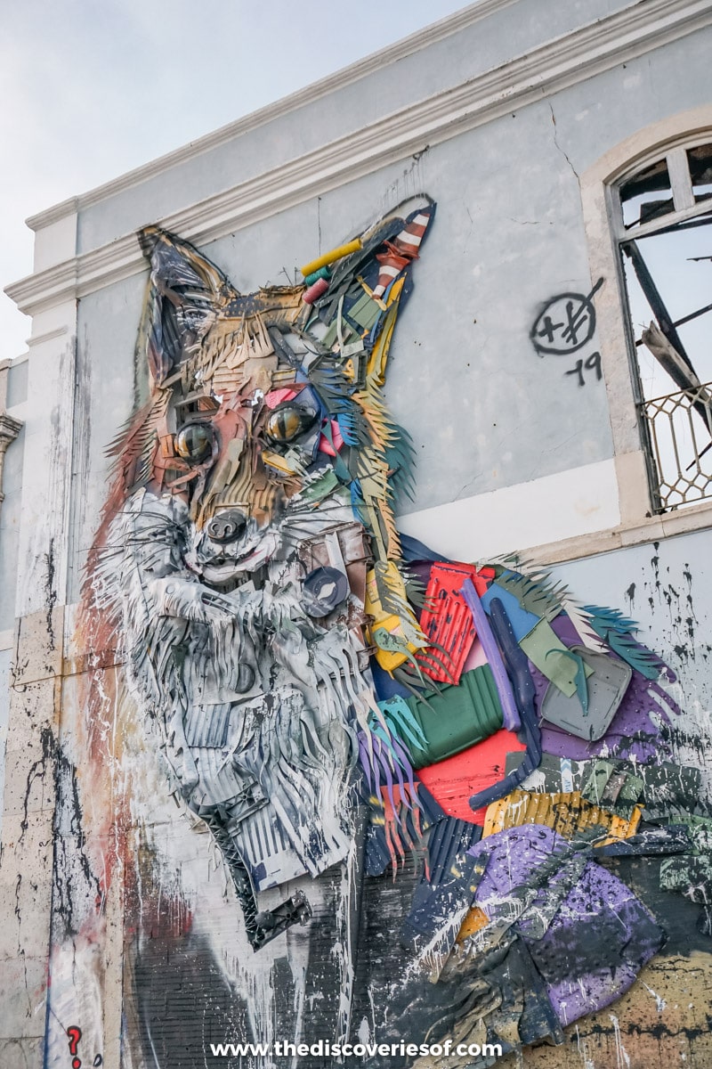 Street Art by Bordalo II in Lisbon