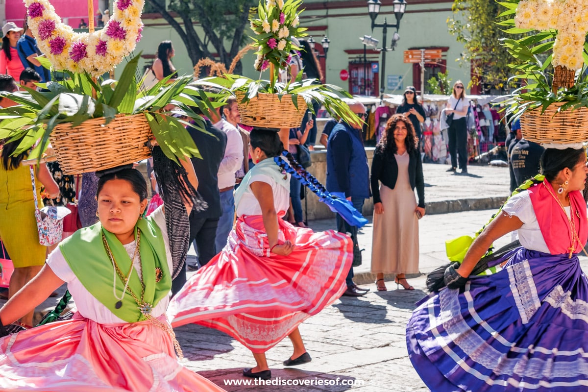 Dancers in Oaxaca's Zocalo