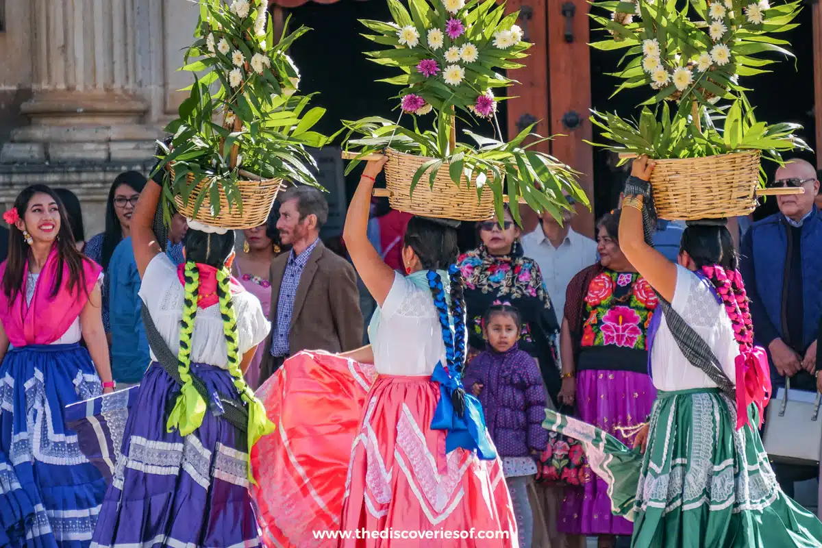Dancers in Oaxaca's Zócalo