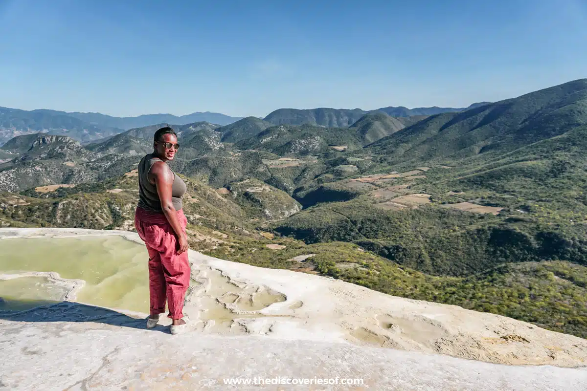 Julianna Barnaby at Hierve el Agua