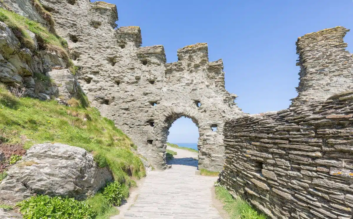 View of Tintagel Castle