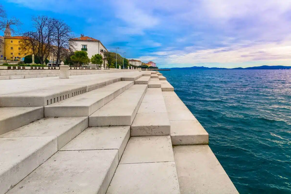 Steps on Zadar's coast