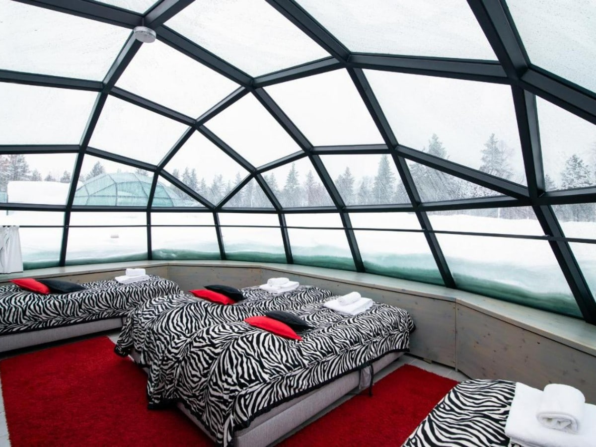 Kakslauttanen Arctic Resort: Glass Dome Hotel Northern Lights