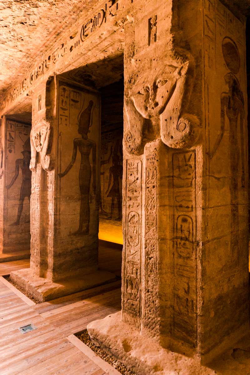 Inside the Temple of Nefertari 