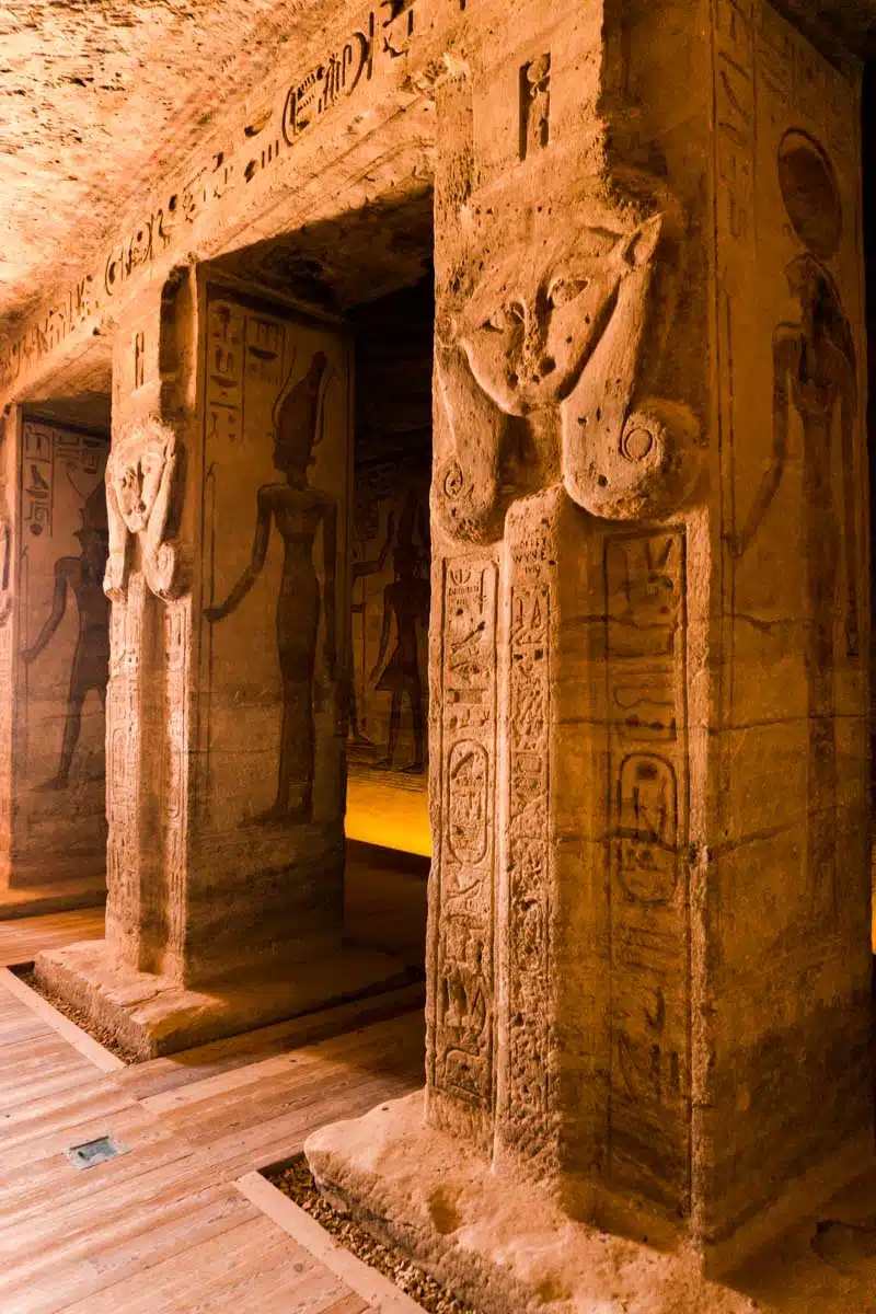 Inside the Temple of Nefertari