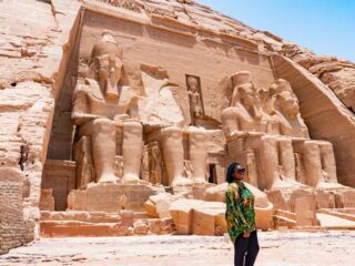 Egypt Travel Tips - Julianna at Abu Simbel