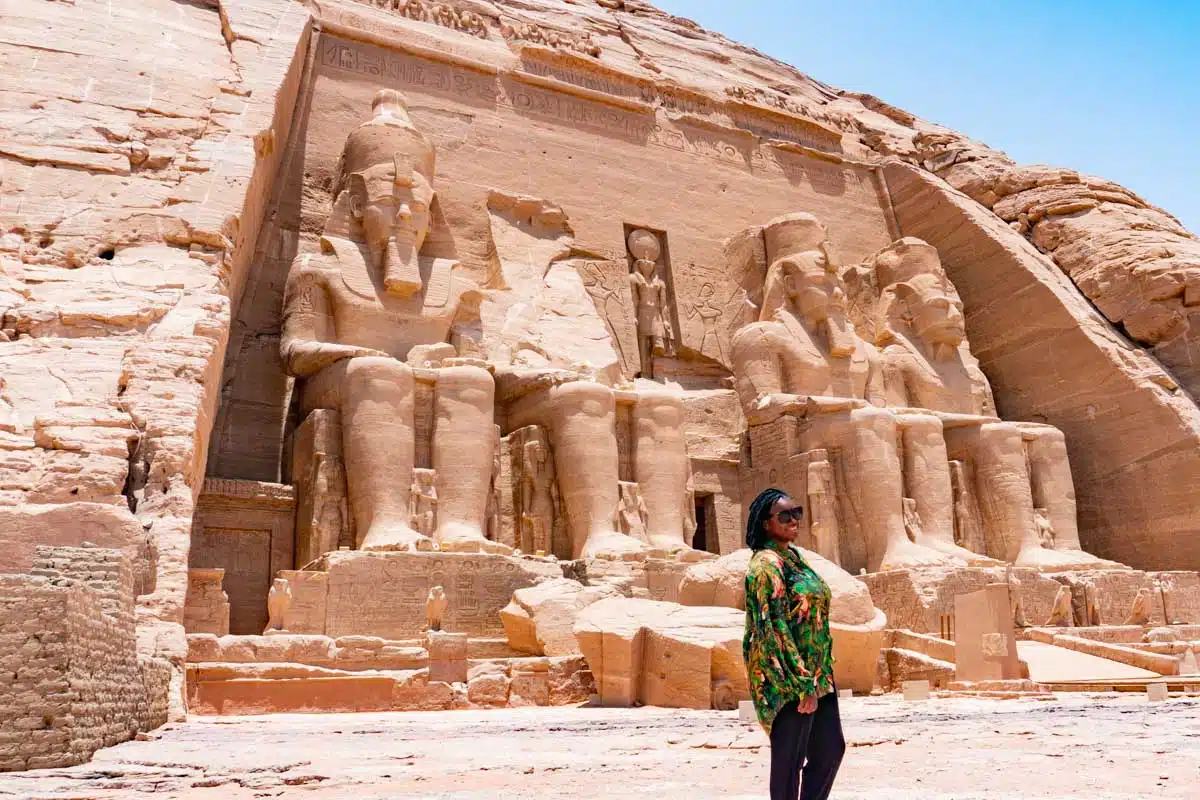 Egypt Travel Tips - Julianna at Abu Simbel