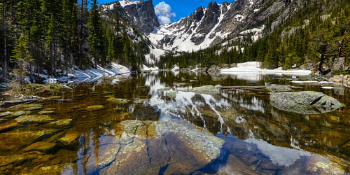 Dream Lake at the Rocky Mountain National Park, Colorado, USA