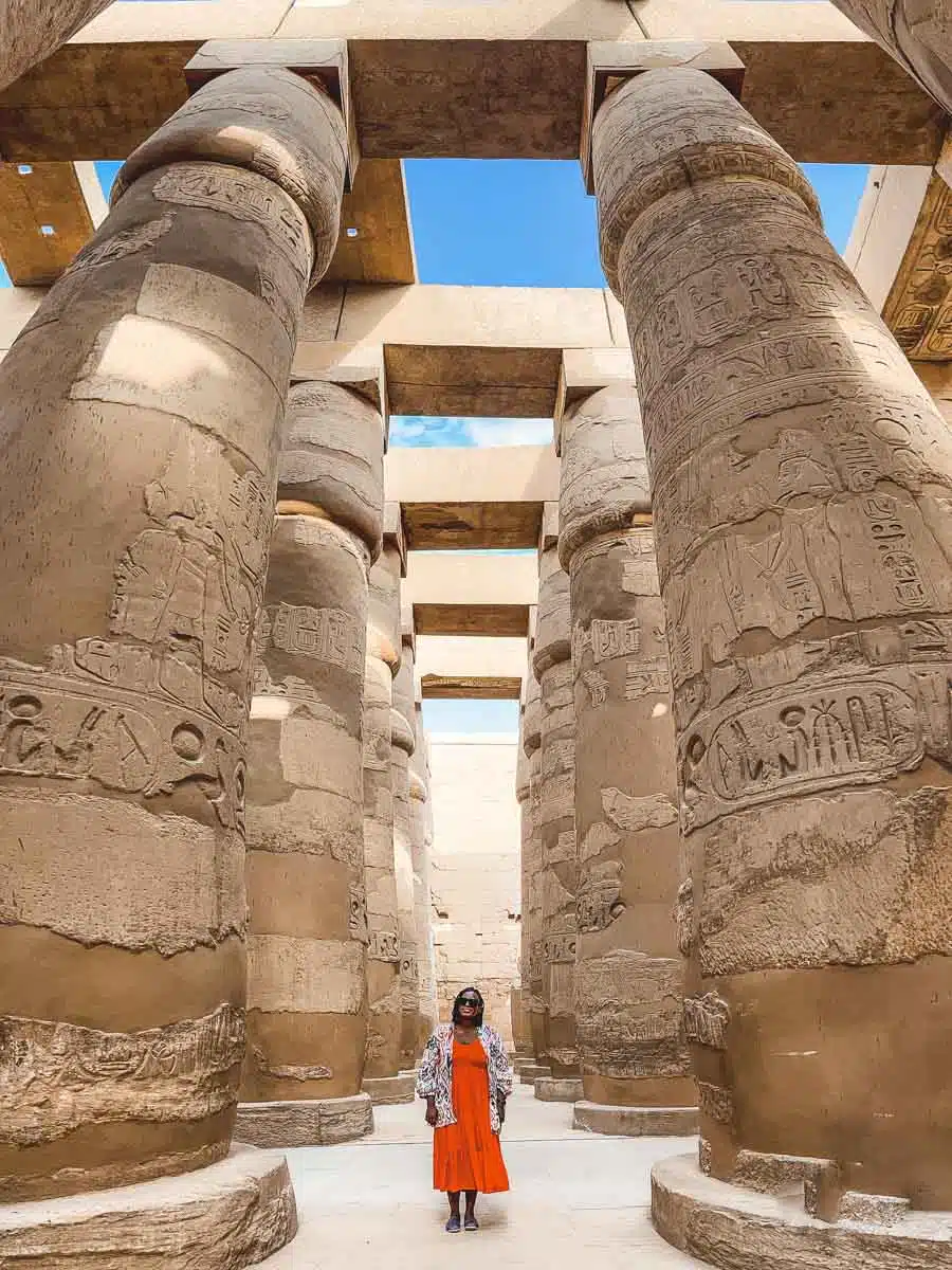 Julianna at Karnak Luxor