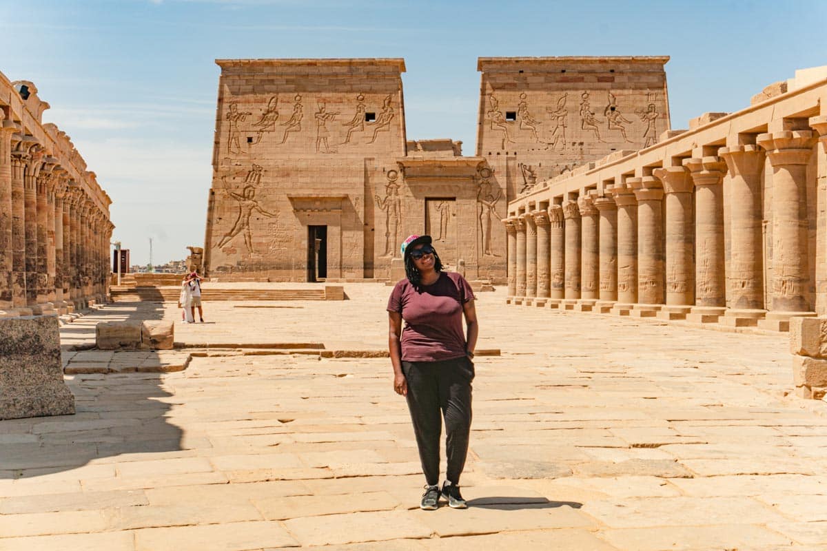 Julianna at Philae Temple Aswan