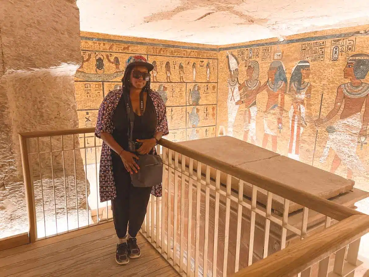 Julianna at Tutankhamun Valley Kings