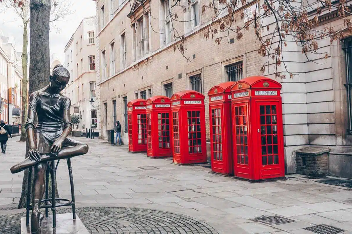 K2 Telephone Boxes Covent Garden