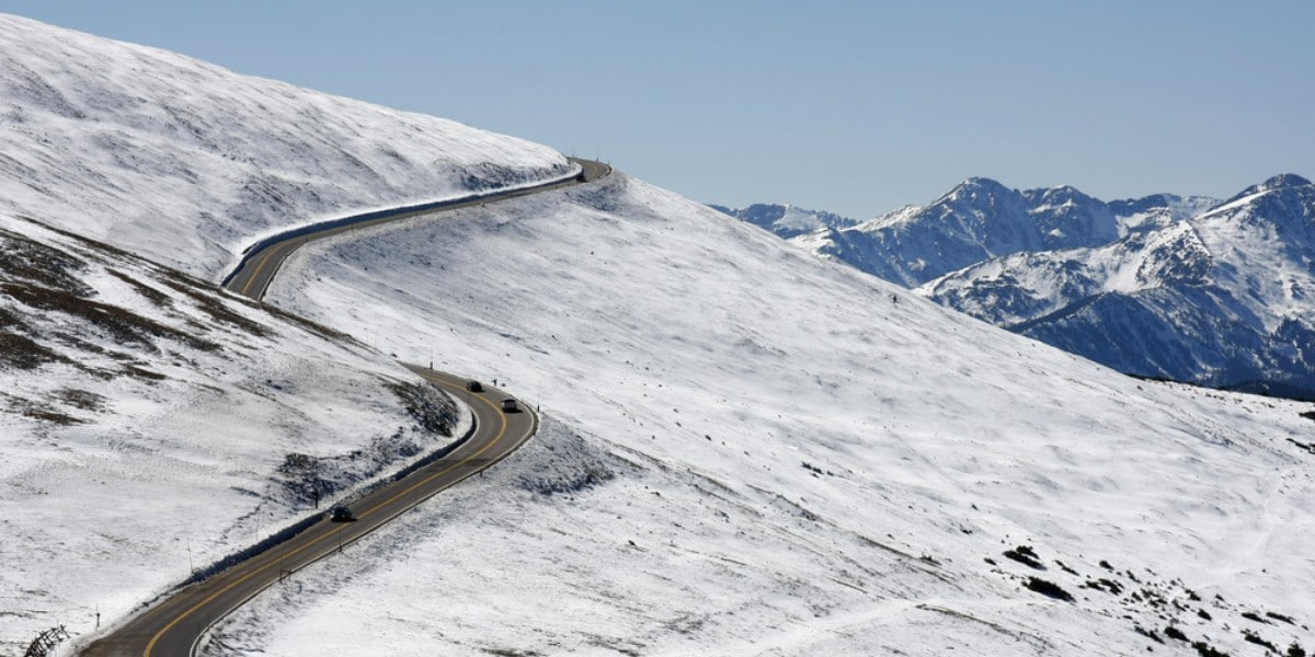 Snow Covered Trail Ridge Road, Rocky Mountain National Park