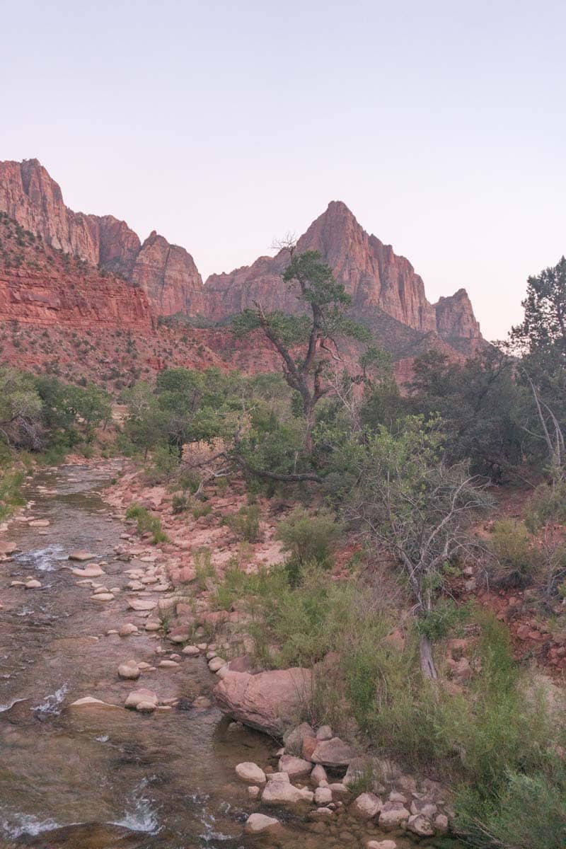 Zion National Park - Pa'Rus Trail Sunset