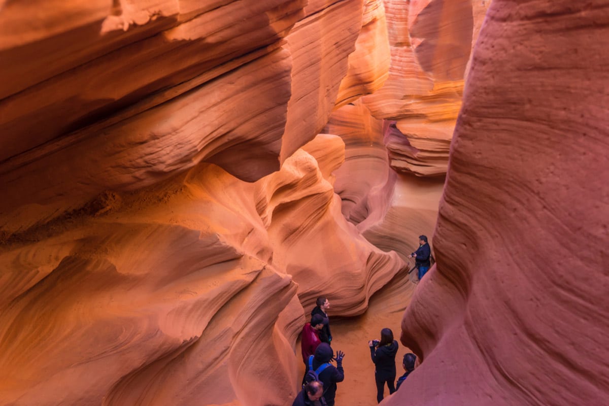 Canyoneering at Antelope-Canyon