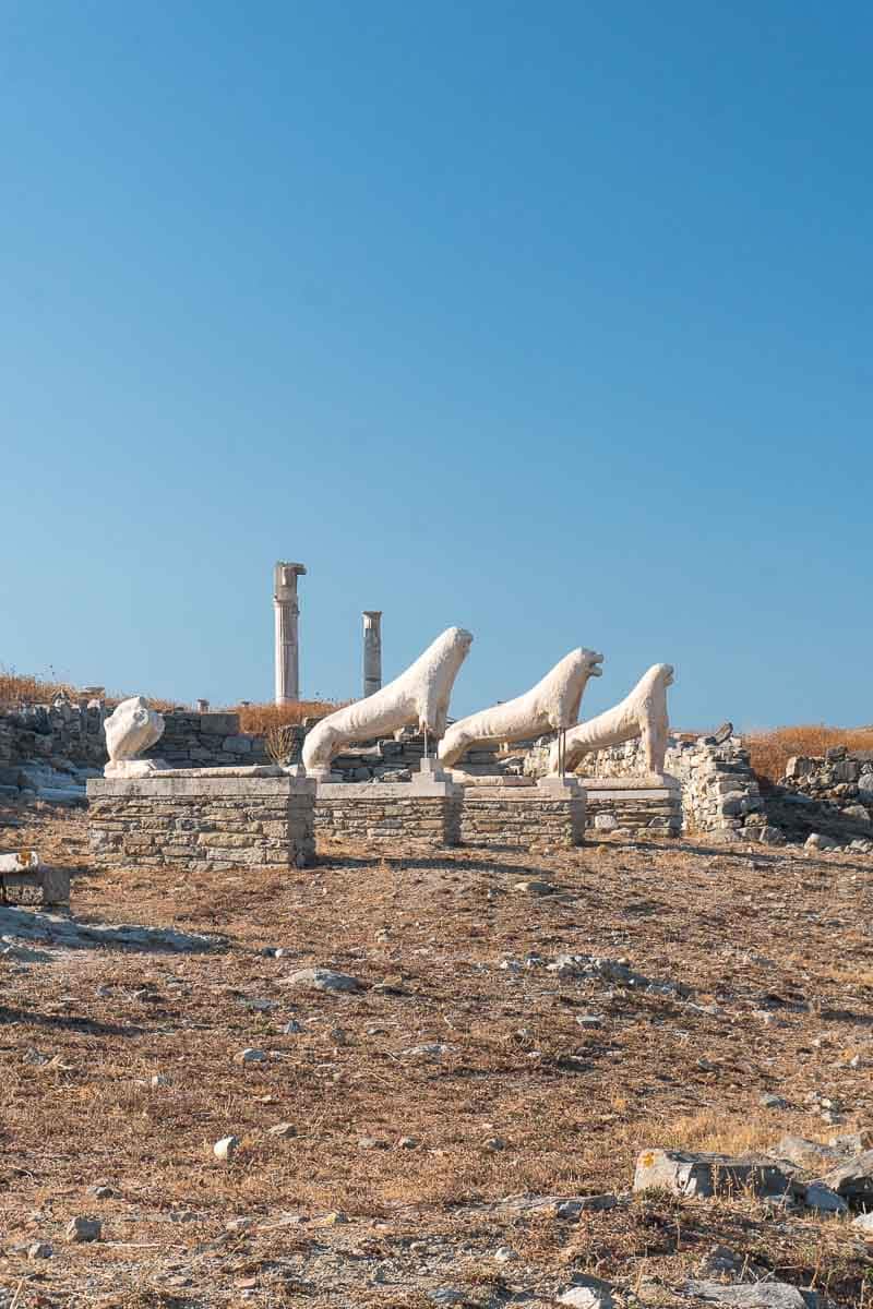 Ancient Island of Delos Terrace of Lions