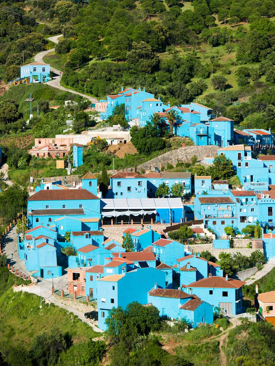 Juzcar, blue Andalusian village