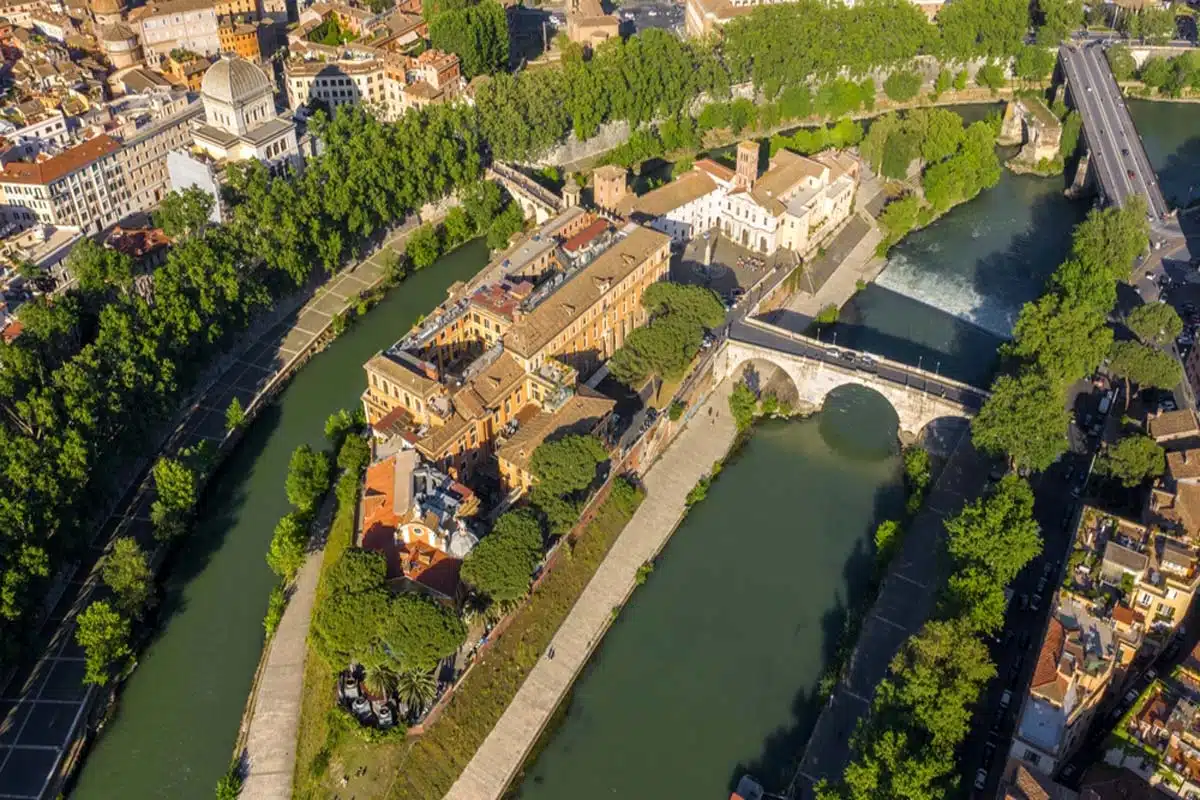 Isola Tiberina Tiber Island Rome