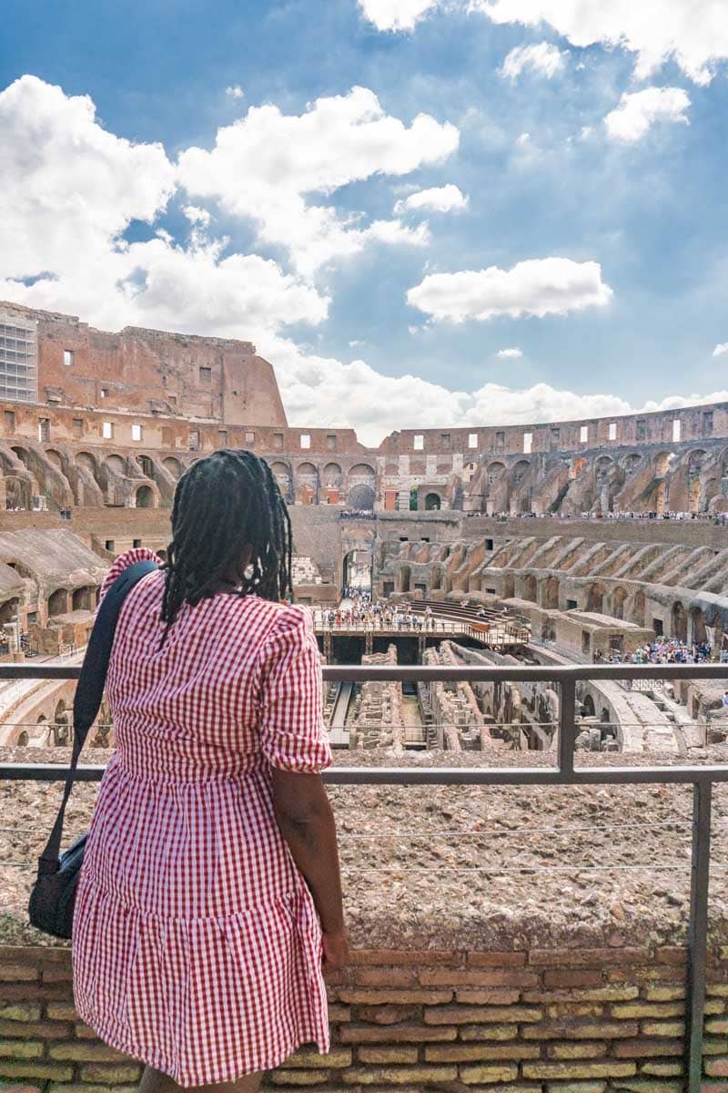 Julianna Barnaby in Colosseum Rome