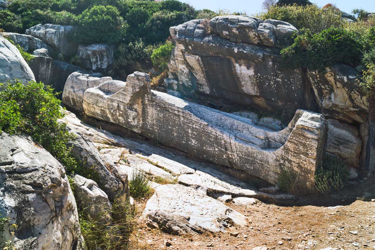 Naxos Melanes Kouros Statue, Greece
