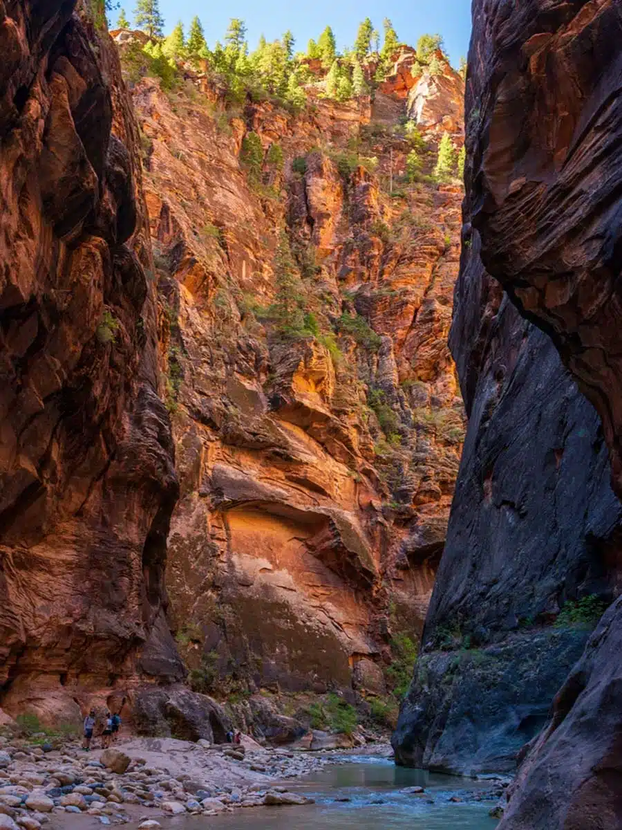 The Narrows trail