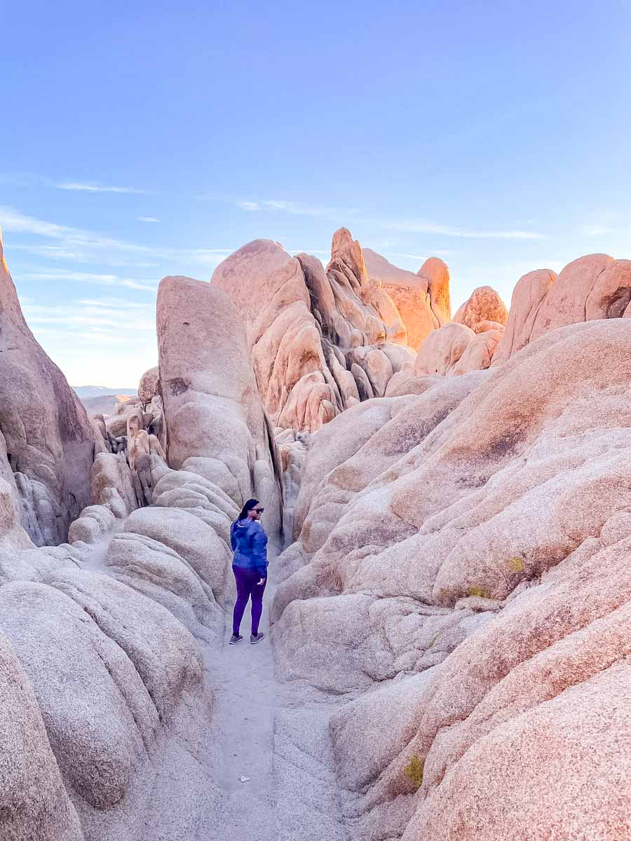 Julianna at Arch Rock Hike Joshua Tree National Park