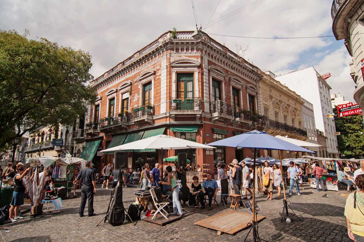 San Telmo in Buenos Aires, Argentina 