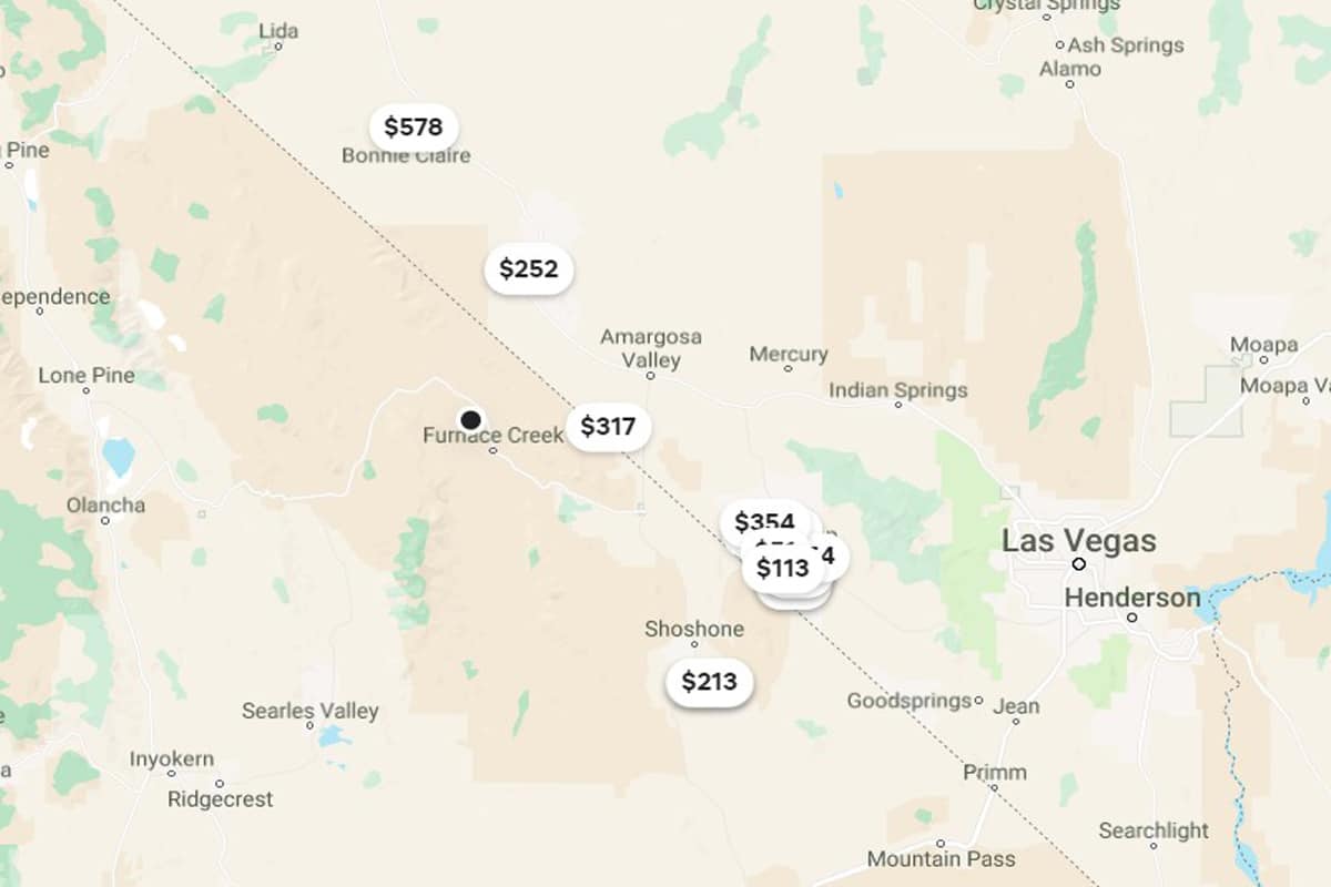Death Valley Map
