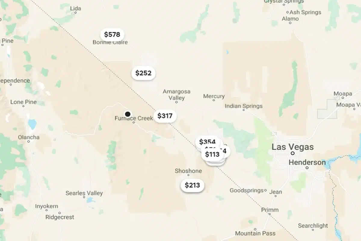 Death Valley Map