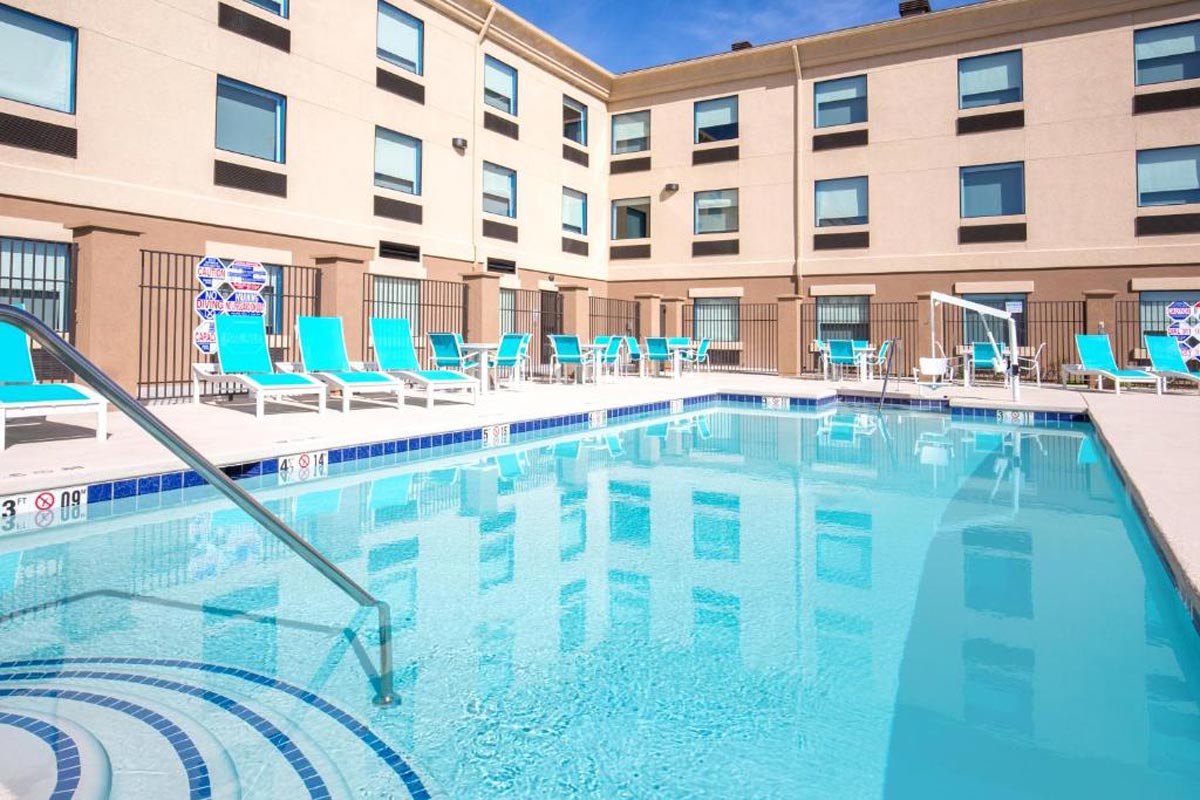 The Holiday Inn Express and Suites 